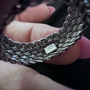 Sterling Silver Woven band ring
